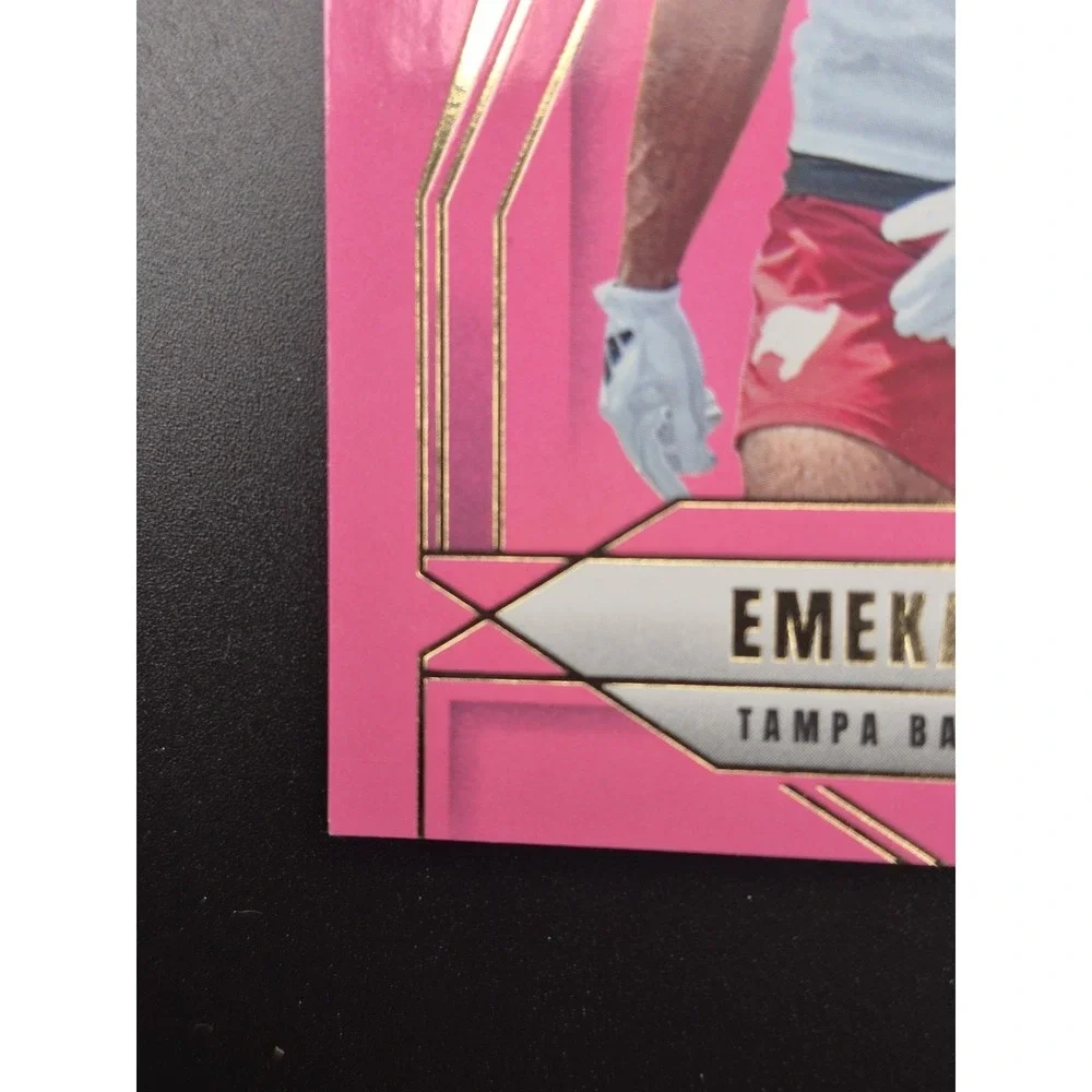 2025 Panini‎ Donruss Elite Emeka Egbuka #102 Rookies Pink Ink (RC) Buccaneers